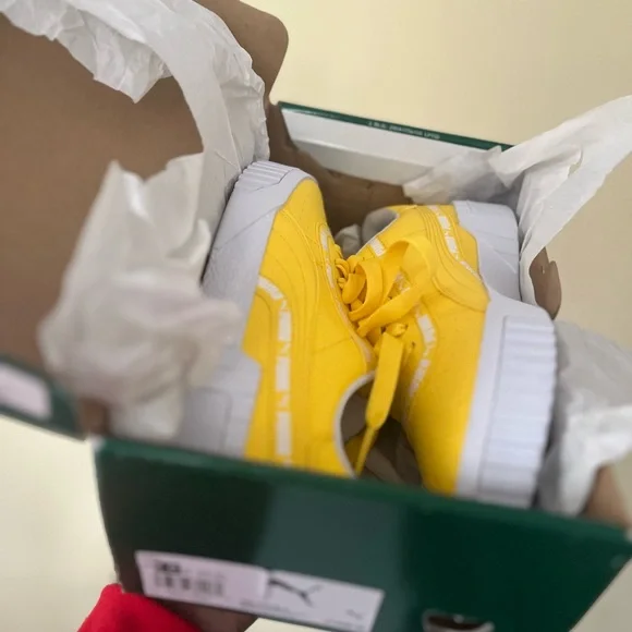 Puma Kids Yellow Sneakers - Picture 2 of 7